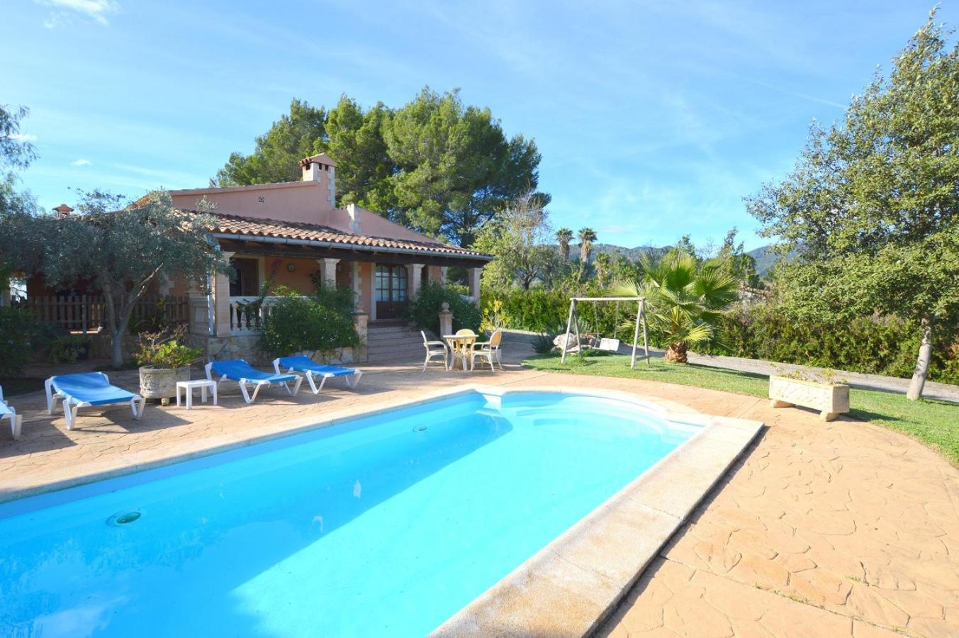 Finca Con Piscina Es Blanquer Guest House Bagian luar foto
