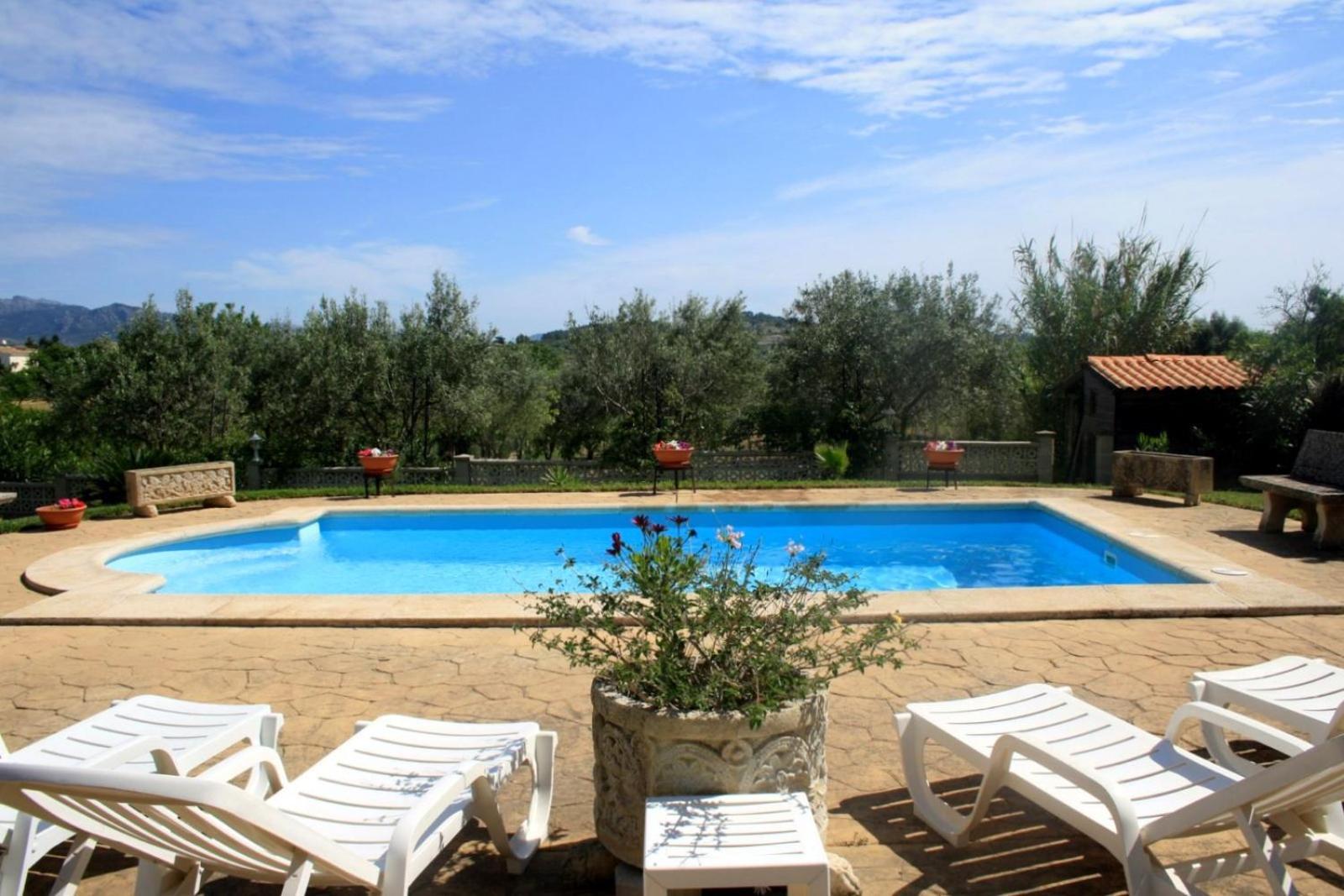 Finca Con Piscina Es Blanquer Guest House Bagian luar foto