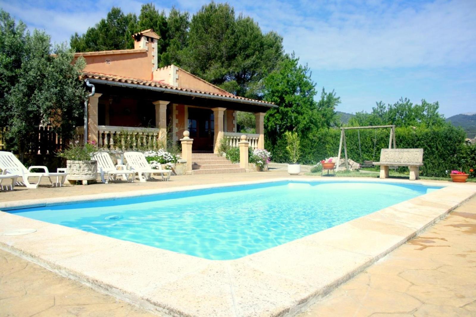 Finca Con Piscina Es Blanquer Guest House Bagian luar foto
